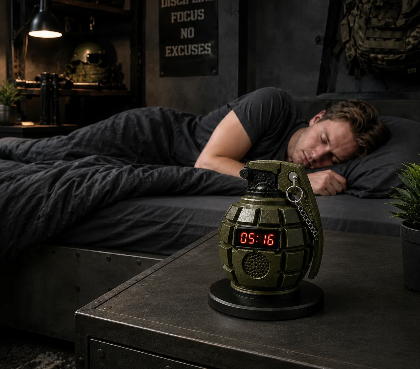 Grenade Alarm Clock